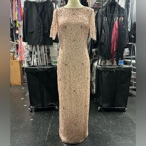 Adrianna Papell Starburst Beaded Gown